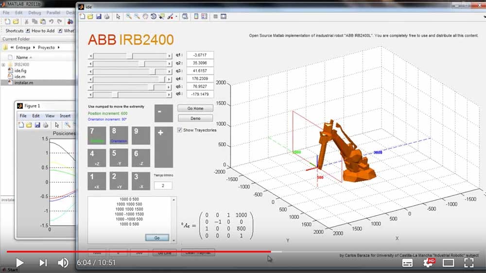 Industrial Robot Arm Simulator (Video)